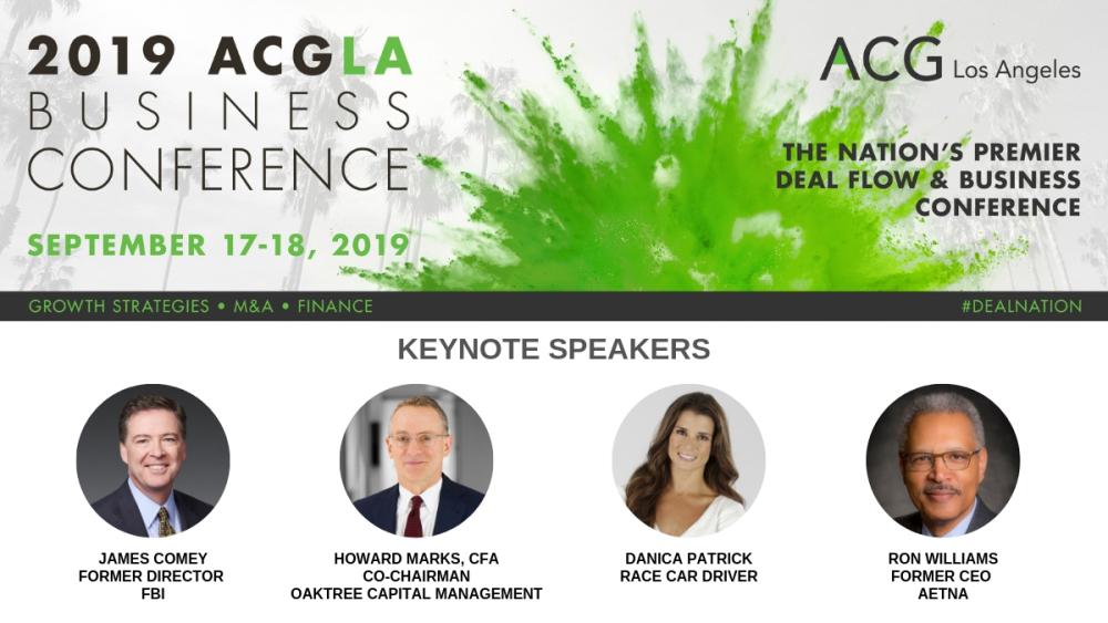 2019 ACGLA Business Conference Sept. 1718th ACG Los Angeles